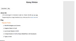Desktop Screenshot of koreyhinton.com